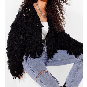 Nasty Gal Bad Romance Shaggy Cardigan